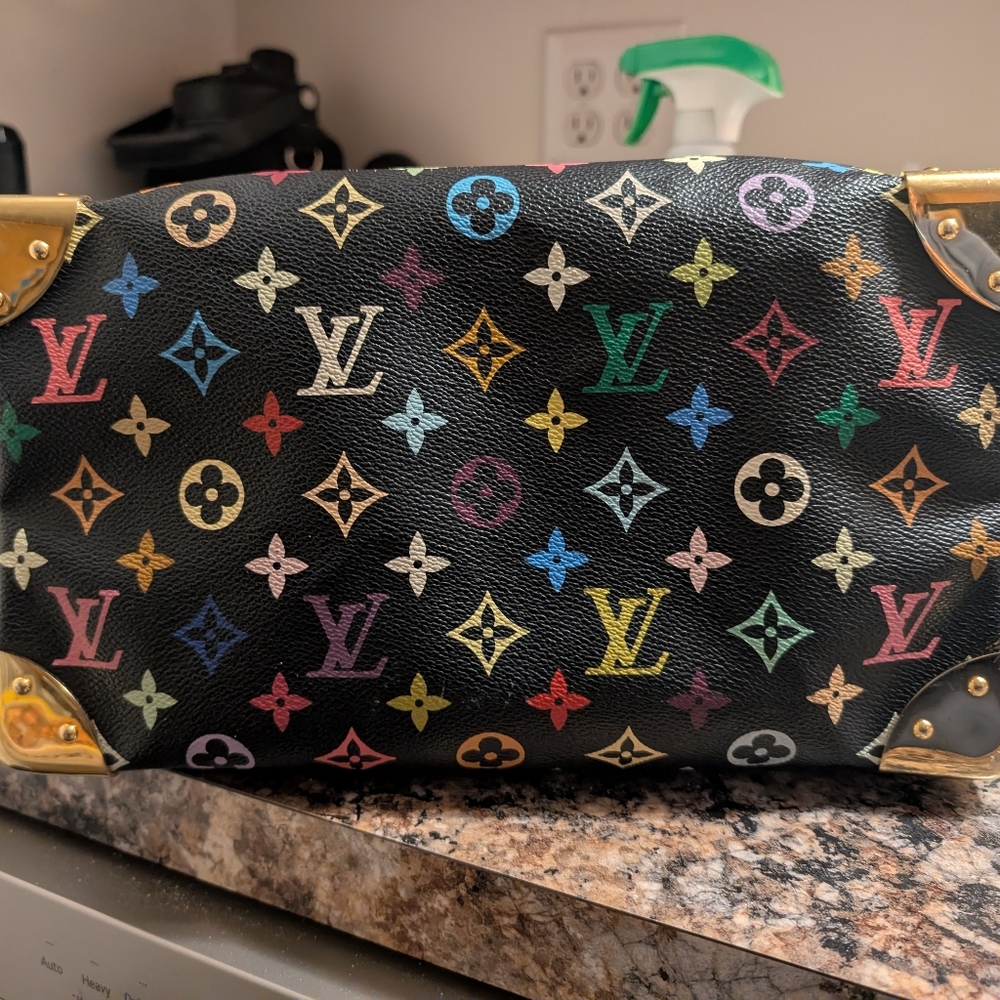 Louis Vuitton x Takashi Murakami Multicolore Speedy 30 (Noir) - Picture 7 of 8